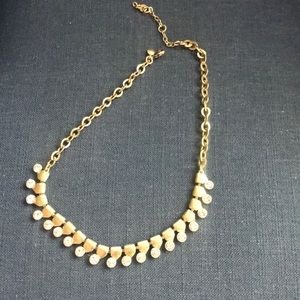 J. Crew crystal & gold necklace